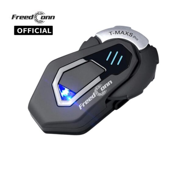 T-MAX S Pro - Fone Intercomunicador Capacete Freedconn Bluetooth 5.0 a Prova Dagua com Radio FM