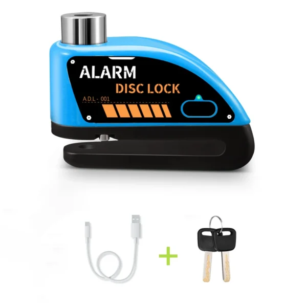 Trava Anti-furto para Moto Com Alarme - Disc Lock Moto Segura