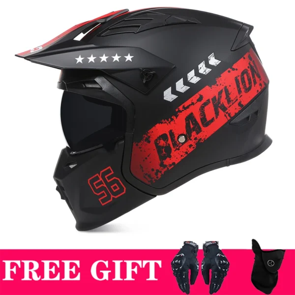 Capacete BLACKLION + Brindes - Imagem 7