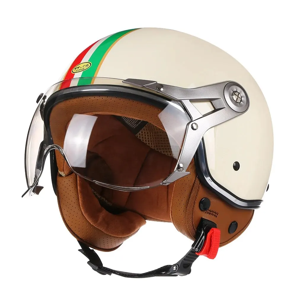 Capacete para Moto Vintage com Viseira