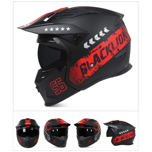 Capacete BLACKLION + Brindes - Imagem 2