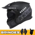 Capacete BLACKLION + Brindes