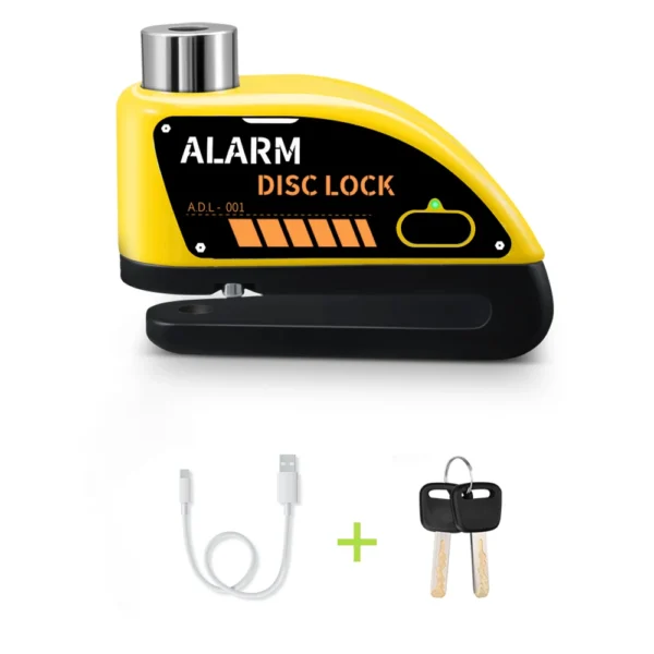 Trava Anti-furto para Moto Com Alarme - Disc Lock Moto Segura - Imagem 2